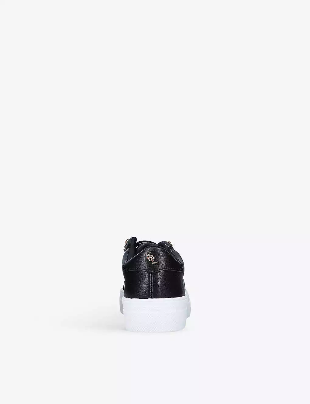 KURT GEIGER LONDON Mini Liviah Embellished Leather Trainers 6-7 Years Black 6 KURT GEIGER LONDON Mini Liviah Embellished Leather Trainers 6-7 Years Black - Image 4