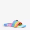 KURT GEIGER LONDON Meena Eagle Rainbow-woven Sliders For Womens Other -KURT GEIGERLONDON Sales unnamed file 1028