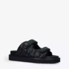 KURT GEIGER LONDON Orson Quilted Satin Sandals Black -KURT GEIGERLONDON Sales unnamed file 1044