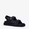 KURT GEIGER LONDON Orson Quilted Satin Sandals Black -KURT GEIGERLONDON Sales unnamed file 1050