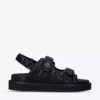 KURT GEIGER LONDON Orson Quilted Satin Sandals Black -KURT GEIGERLONDON Sales unnamed file 1053