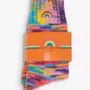 KURT GEIGER LONDON Be Kind Rainbow-embroidered Knitted Socks For Womens Mult/other -KURT GEIGERLONDON Sales unnamed file 1068