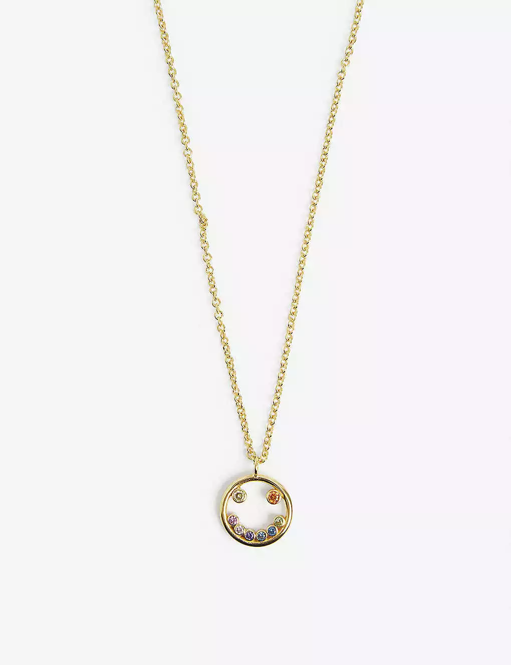 KURT GEIGER LONDON Smile-pendant Stone-encrusted Gold-tone Brass Necklace For Womens 4 KURT GEIGER LONDON Smile-pendant Stone-encrusted Gold-tone Brass Necklace For Womens - Image 2