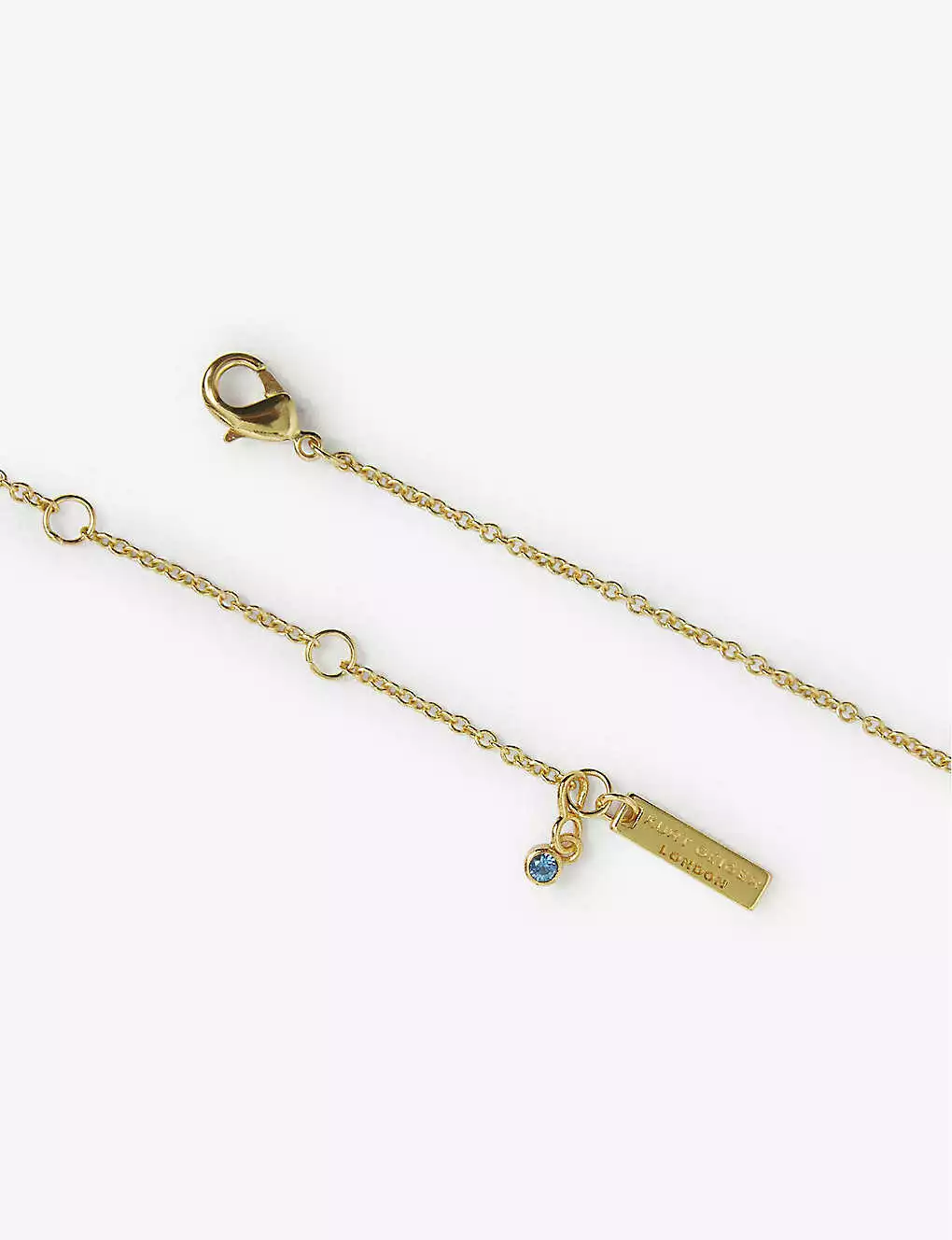 KURT GEIGER LONDON Smile-pendant Stone-encrusted Gold-tone Brass Necklace For Womens 5 KURT GEIGER LONDON Smile-pendant Stone-encrusted Gold-tone Brass Necklace For Womens - Image 3