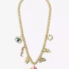 KURT GEIGER LONDON Be Kind Gold-tone Brass Multi-charms Necklace For Womens -KURT GEIGERLONDON Sales unnamed file 1110