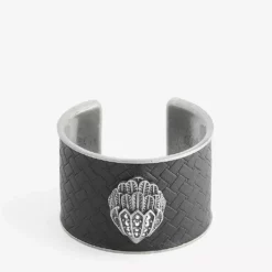 KURT GEIGER LONDON Eagle Xl Gunmetal-tone Brass Statement Cuff For Womens