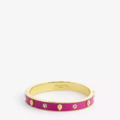 KURT GEIGER LONDON Brass And Enamel Eagle Bangle For Womens Fushia