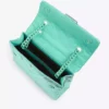 KURT GEIGER LONDON Kensington Drench Quilted Leather Shoulder Bag For Womens Green -KURT GEIGERLONDON Sales unnamed file 1130