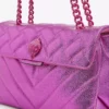 KURT GEIGER LONDON Kensington Drench Quilted Leather Shoulder Bag For Womens Pale Pink -KURT GEIGERLONDON Sales unnamed file 1133