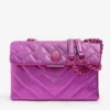 KURT GEIGER LONDON Kensington Drench Quilted Leather Shoulder Bag For Womens Pale Pink -KURT GEIGERLONDON Sales unnamed file 1136