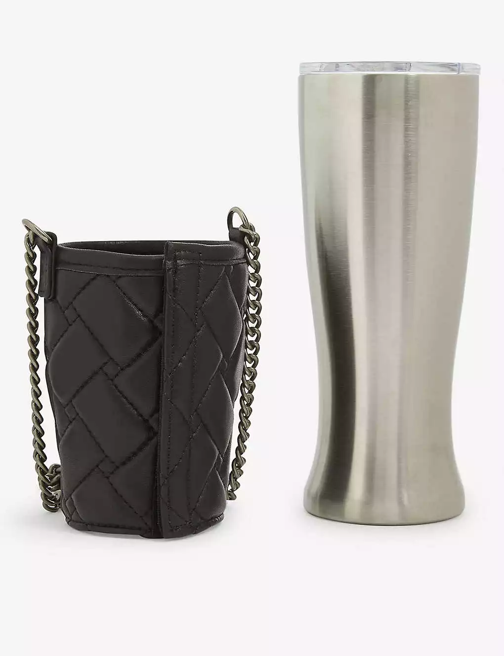 KURT GEIGER LONDON Chain-strap Cross-body Wine Glass Holder For Womens Black 4 KURT GEIGER LONDON Chain-strap Cross-body Wine Glass Holder For Womens Black - Image 2