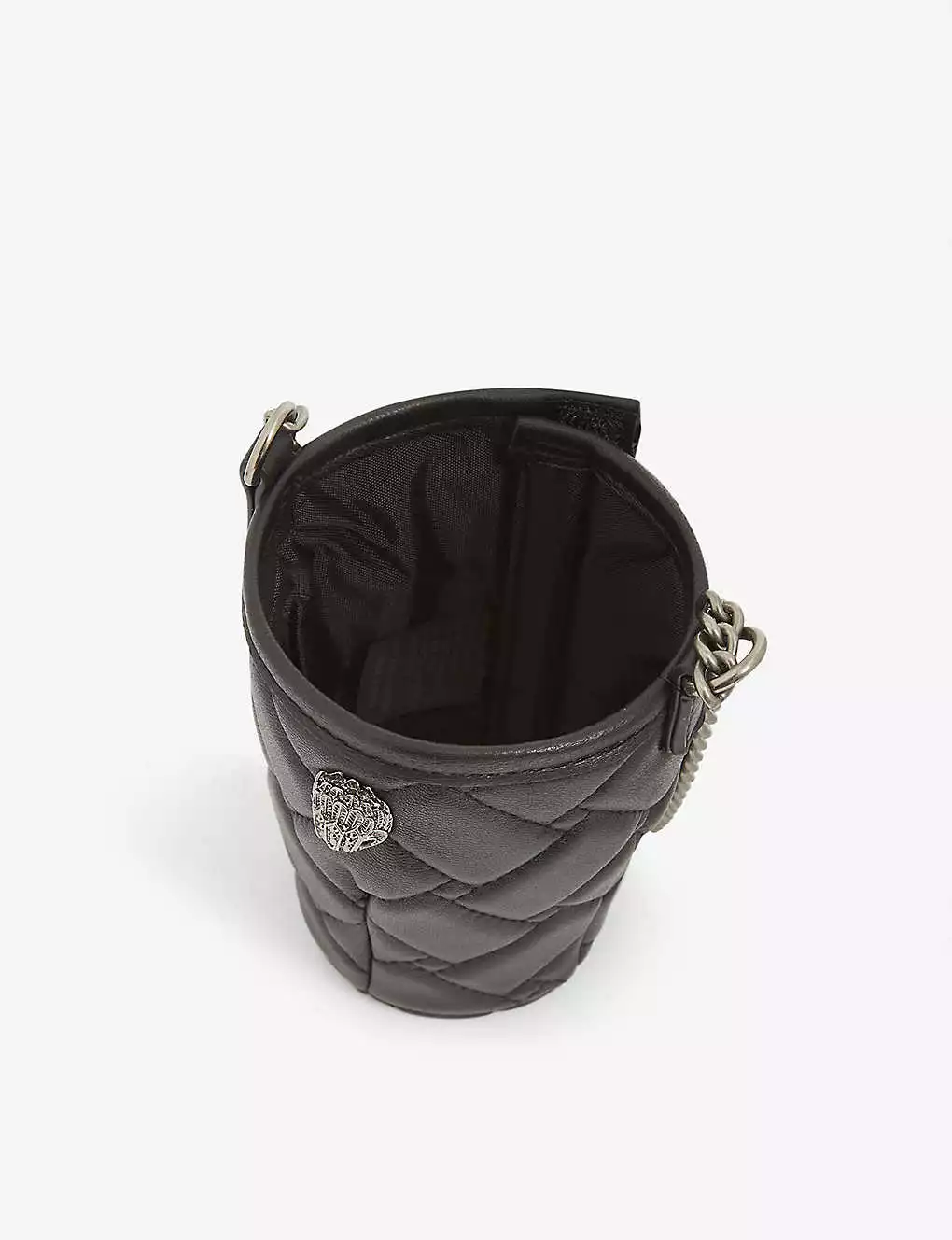 KURT GEIGER LONDON Chain-strap Cross-body Wine Glass Holder For Womens Black 5 KURT GEIGER LONDON Chain-strap Cross-body Wine Glass Holder For Womens Black - Image 3