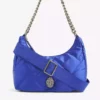 KURT GEIGER LONDON Quilted Recycled Nylon Cross-body Bag For Womens Blue