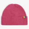 KURT GEIGER LONDON Logo-patch Cotton-blend Beanie Hat For Womens Fushia 1 KURT GEIGER LONDON Logo-patch Cotton-blend Beanie Hat For Womens Fushia -KURT GEIGERLONDON Sales unnamed file 1213