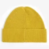 KURT GEIGER LONDON Logo-patch Cotton-blend Beanie For Womens Yellow 8 KURT GEIGER LONDON Logo-patch Cotton-blend Beanie For Womens Yellow -KURT GEIGERLONDON Sales unnamed file 1223