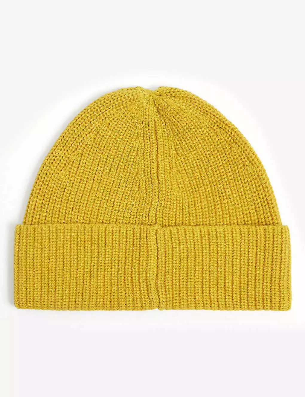 KURT GEIGER LONDON Logo-patch Cotton-blend Beanie For Womens Yellow 5 KURT GEIGER LONDON Logo-patch Cotton-blend Beanie For Womens Yellow - Image 3