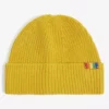 KURT GEIGER LONDON Logo-patch Cotton-blend Beanie For Womens Yellow 9 KURT GEIGER LONDON Logo-patch Cotton-blend Beanie For Womens Yellow -KURT GEIGERLONDON Sales unnamed file 1224