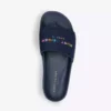 KURT GEIGER LONDON KGL Brand-embossed Shell Pool Sliders Navy -KURT GEIGERLONDON Sales unnamed file 1241