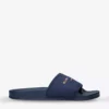 KURT GEIGER LONDON KGL Brand-embossed Shell Pool Sliders Navy -KURT GEIGERLONDON Sales unnamed file 1244