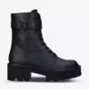 KURT GEIGER LONDON Recycled Wolf Leather Ankle Boots For Womens Black -KURT GEIGERLONDON Sales unnamed file 1249