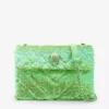 KURT GEIGER LONDON Embellished Chain-strap Shoulder Bag For Womens Green -KURT GEIGERLONDON Sales unnamed file 129