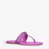 KURT GEIGER LONDON Kensington T-bar Leather Sandals For Womens Fuchsia 9 KURT GEIGER LONDON Kensington T-bar Leather Sandals For Womens Fuchsia -KURT GEIGERLONDON Sales unnamed file 1297