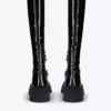 KURT GEIGER LONDON Britt Patent Faux-leather Knee-high Boots For Womens Black -KURT GEIGERLONDON Sales unnamed file 1301