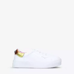 KURT GEIGER LONDON Mini Laney Eagle Leather Platform Trainers 7-9 Years Mult/other