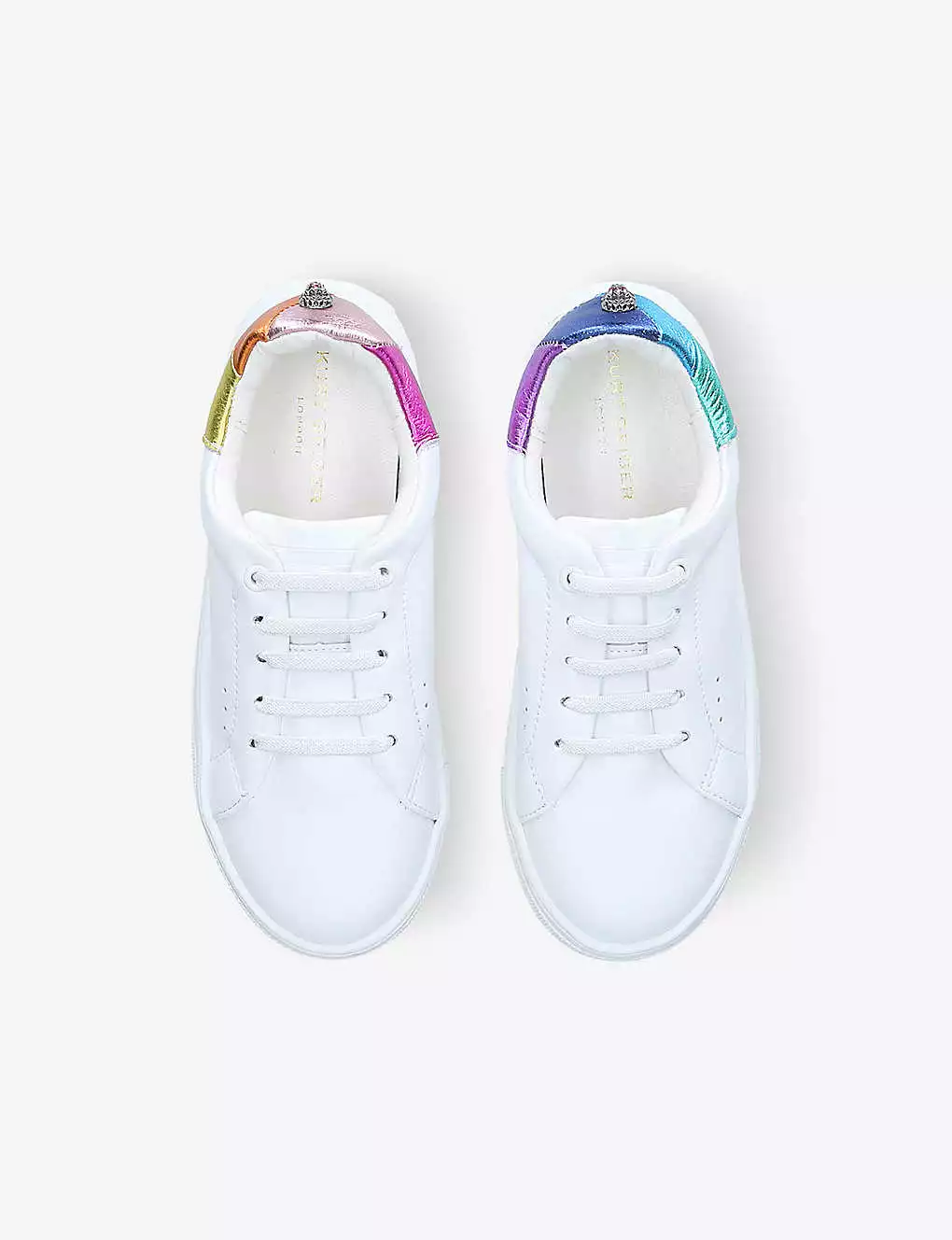 KURT GEIGER LONDON Mini Laney Eagle Leather Platform Trainers 7-9 Years Mult/other 4 KURT GEIGER LONDON Mini Laney Eagle Leather Platform Trainers 7-9 Years Mult/other - Image 2