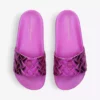 KURT GEIGER LONDON Meena Eagle Metallic Sliders Fuchsia -KURT GEIGERLONDON Sales unnamed file 1360