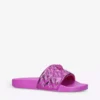 KURT GEIGER LONDON Meena Eagle Metallic Sliders Fuchsia -KURT GEIGERLONDON Sales unnamed file 1361