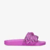 KURT GEIGER LONDON Meena Eagle Metallic Sliders Fuchsia -KURT GEIGERLONDON Sales unnamed file 1364