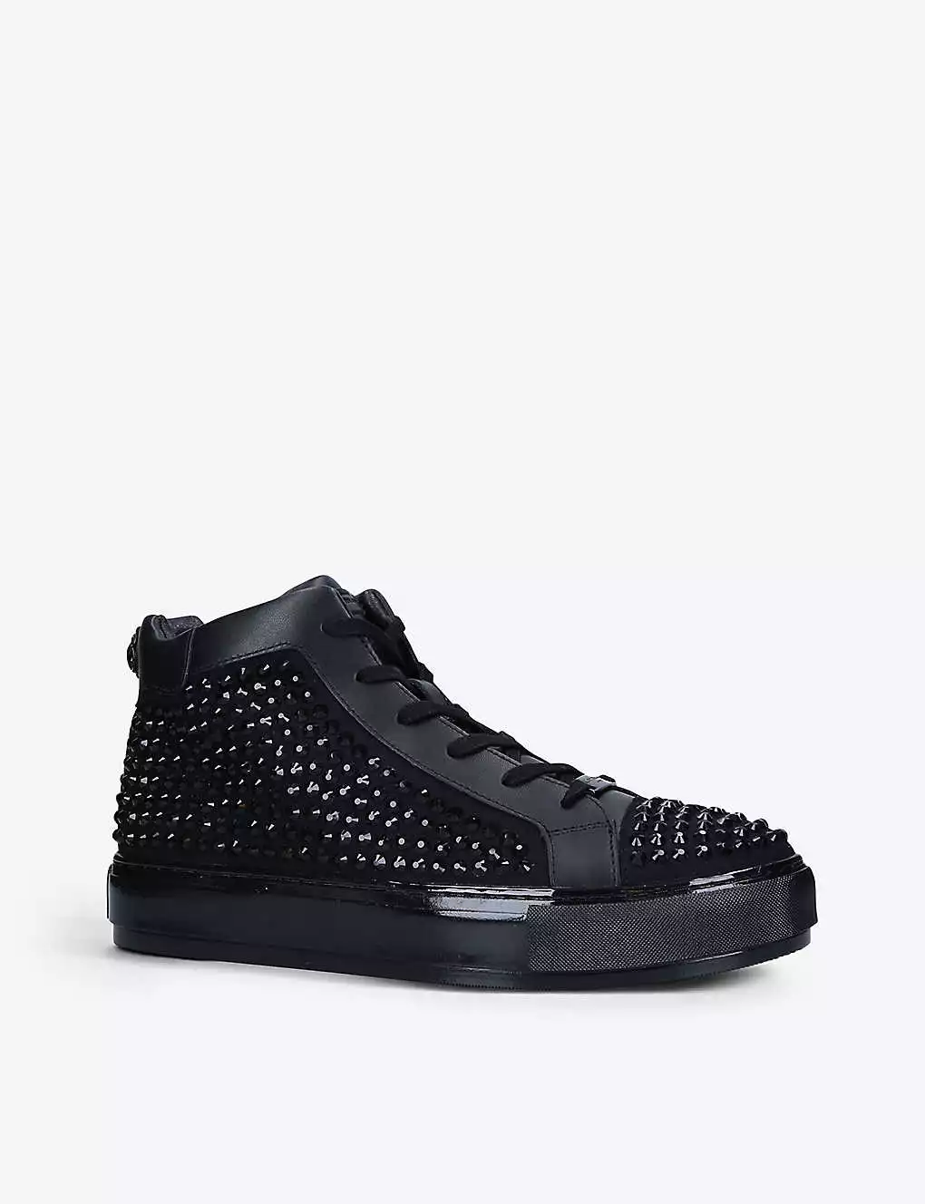 KURT GEIGER LONDON Laney Stud Faux-leather High-top Trainers Black 5 KURT GEIGER LONDON Laney Stud Faux-leather High-top Trainers Black - Image 3
