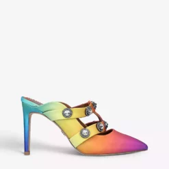 KURT GEIGER LONDON Octavia Gem-embellished Suede Heels For Womens Mult/other