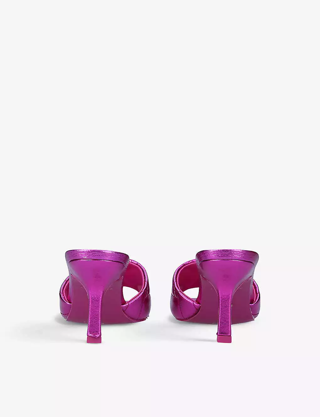 KURT GEIGER LONDON Kensington Metallic Leather Mules For Womens Fushia Cmb 6 KURT GEIGER LONDON Kensington Metallic Leather Mules For Womens Fushia Cmb - Image 4