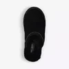 KURT GEIGER LONDON Cosy Stitch Shearling-lined Suede Slippers Black -KURT GEIGERLONDON Sales unnamed file 1489