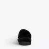 KURT GEIGER LONDON Cosy Stitch Shearling-lined Suede Slippers Black -KURT GEIGERLONDON Sales unnamed file 1491