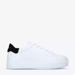 KURT GEIGER LONDON Laney Platform Leather Trainers White