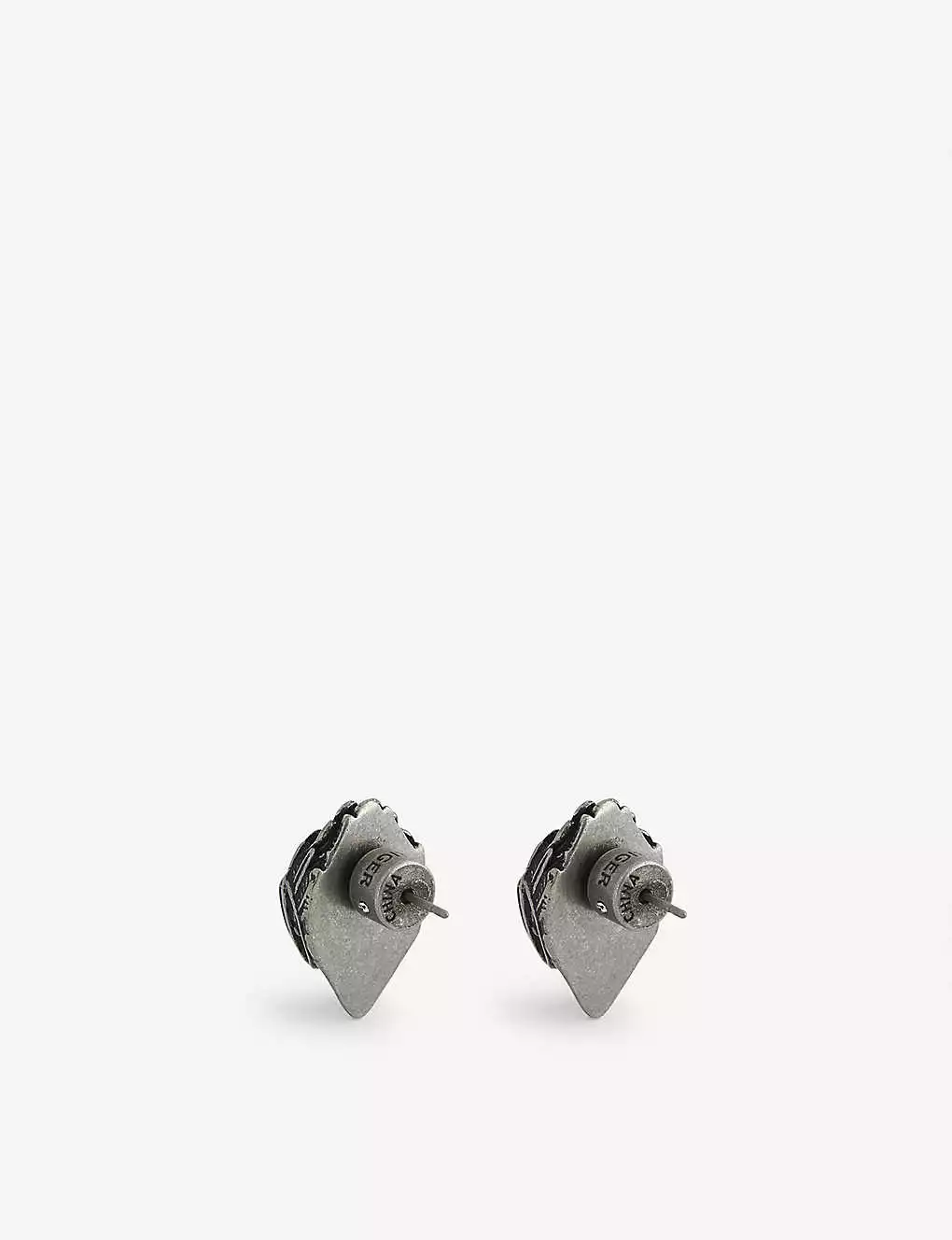 KURT GEIGER LONDON Eagle Silver-tone Brass Earrings For Womens Gunmetal 4 KURT GEIGER LONDON Eagle Silver-tone Brass Earrings For Womens Gunmetal - Image 2