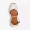 KURT GEIGER LONDON Monty Leather And Raffia Wedge Sandals For Womens Bone -KURT GEIGERLONDON Sales unnamed file 1541
