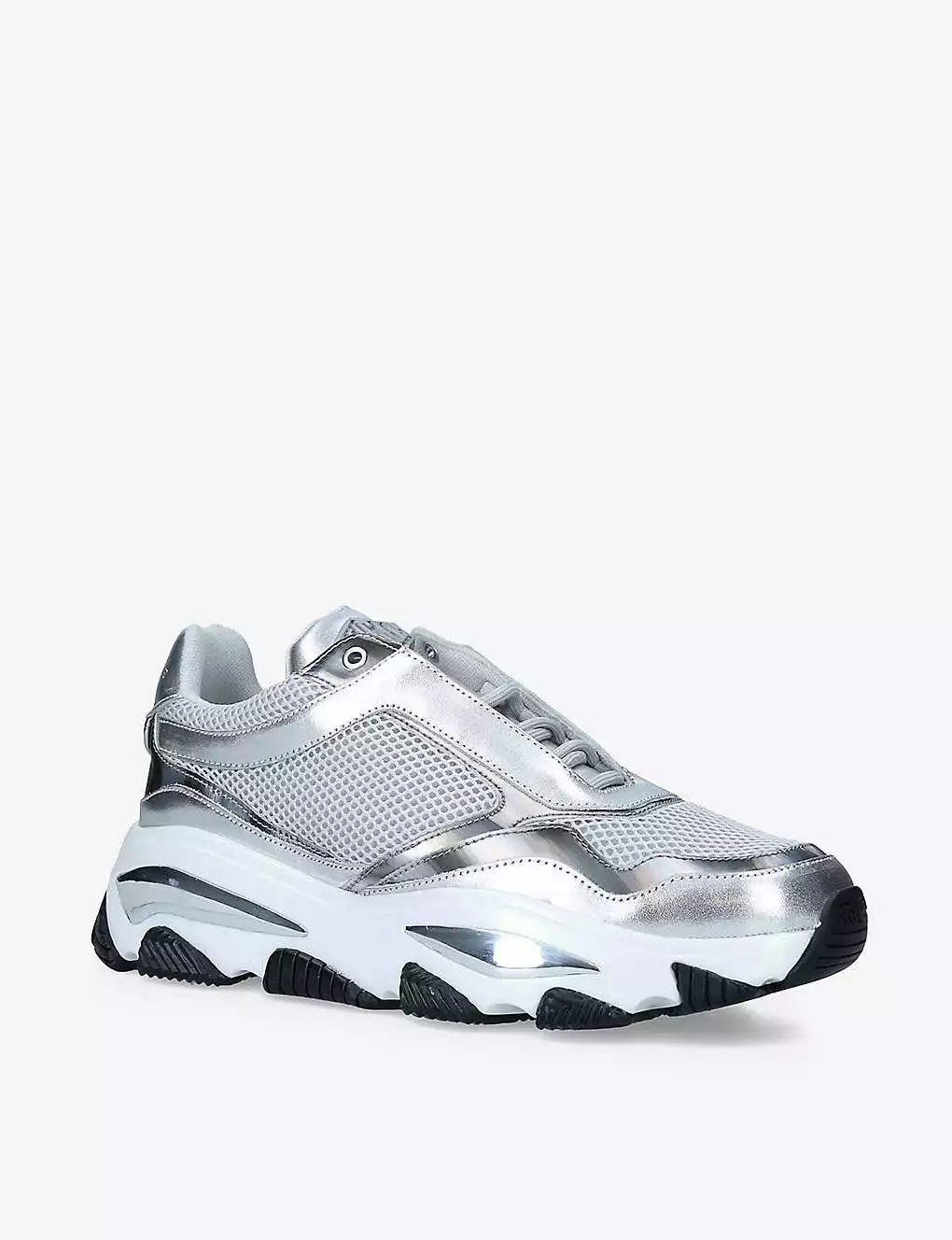 KURT GEIGER LONDON Lettie Mesh Mesh Trainers Silver 5 KURT GEIGER LONDON Lettie Mesh Mesh Trainers Silver - Image 3