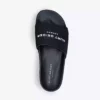 KURT GEIGER LONDON KGL Brand-embossed Shell Pool Sliders Black -KURT GEIGERLONDON Sales unnamed file 1574
