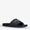 KURT GEIGER LONDON KGL Brand-embossed Shell Pool Sliders Black -KURT GEIGERLONDON Sales unnamed file 1575
