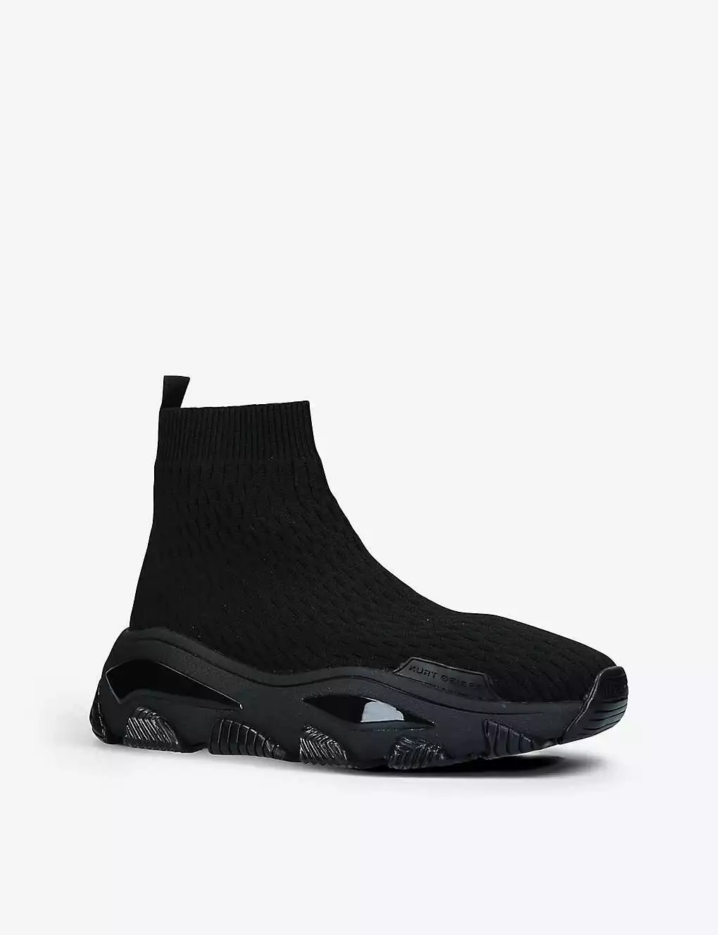 KURT GEIGER LONDON Lettie Knit Drench Sock Trainers For Womens Black 5 KURT GEIGER LONDON Lettie Knit Drench Sock Trainers For Womens Black - Image 3