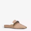 KURT GEIGER LONDON Chelsea Stud-embellished Leather Mules For Womens Camel -KURT GEIGERLONDON Sales unnamed file 1590