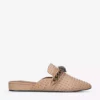 KURT GEIGER LONDON Chelsea Stud-embellished Leather Mules For Womens Camel -KURT GEIGERLONDON Sales unnamed file 1592