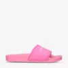KURT GEIGER LONDON KGL Brand-embossed Shell Pool Sliders For Womens Pink -KURT GEIGERLONDON Sales unnamed file 1613