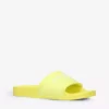 KURT GEIGER LONDON KGL Brand-embossed Shell Pool Sliders For Womens Yellow -KURT GEIGERLONDON Sales unnamed file 1625