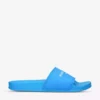 KURT GEIGER LONDON KGL Brand-embossed Shell Pool Sliders For Womens Blue -KURT GEIGERLONDON Sales unnamed file 1632