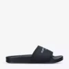 KURT GEIGER LONDON KGL Brand-embossed Shell Pool Sliders For Womens Black -KURT GEIGERLONDON Sales unnamed file 1633